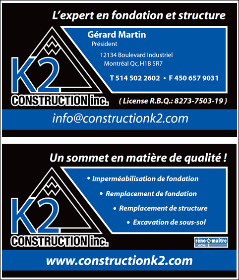 Construction K2 inc.