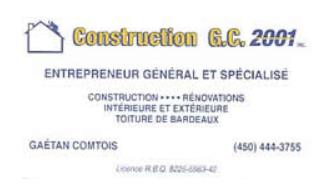 Construction G.C. 2001 inc.