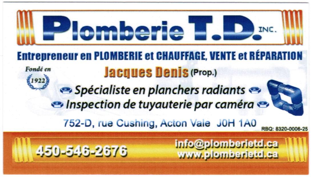 Plomberie T.D. inc.