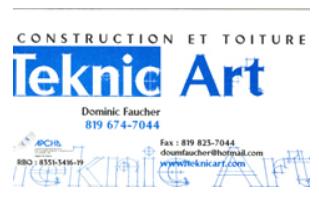 Construction & toiture Teknic Art