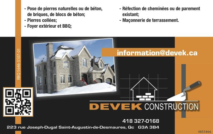 Devek Construction inc.